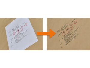 クラフト袋へ直接GHS印字